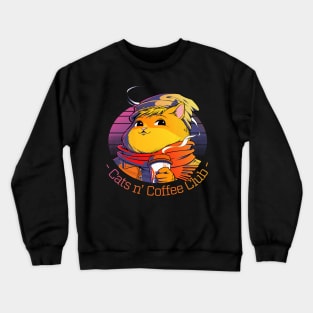 Hipster Cat Crewneck Sweatshirt